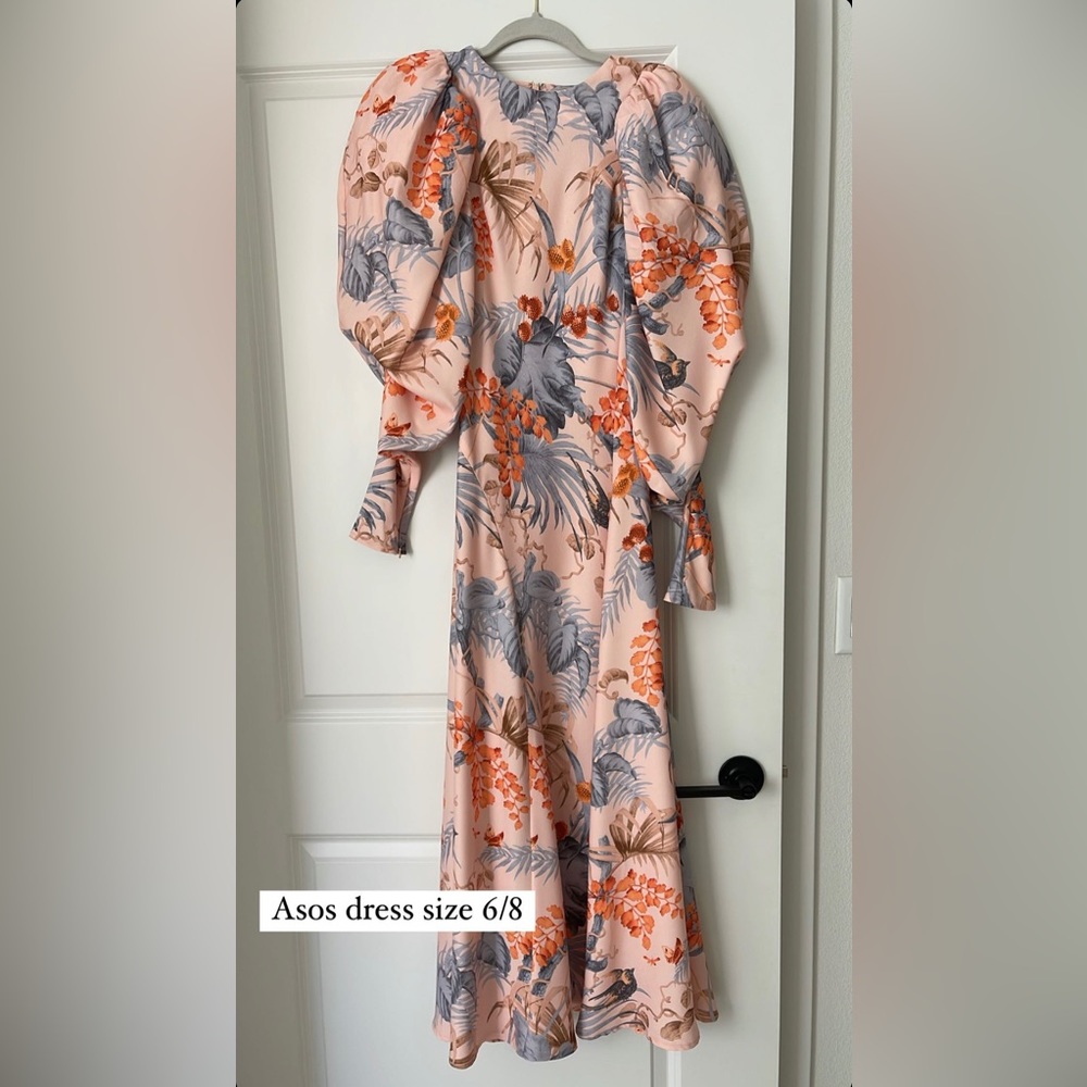 Asos puffy sleeves dress